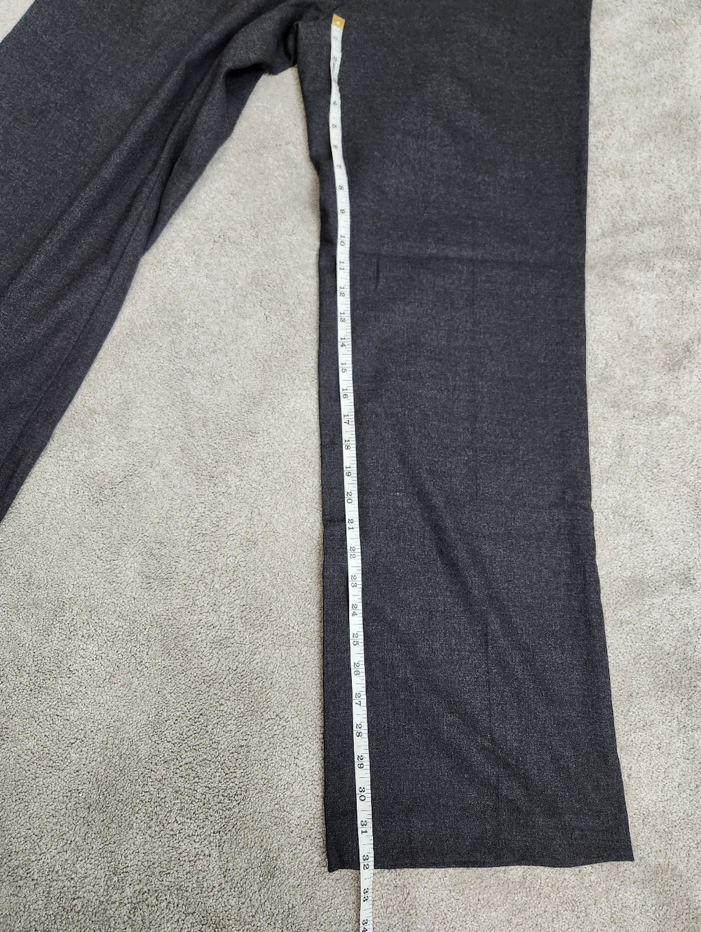 Eileen Fisher Straight Leg Wool Pants Trouser Grey Size 12 Office Professional - Picture 8 of 14